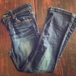 Girl’s dark wash Cat & Jack bootcut jeans